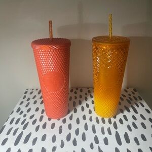 Starbucks Tumblers - Orange Set